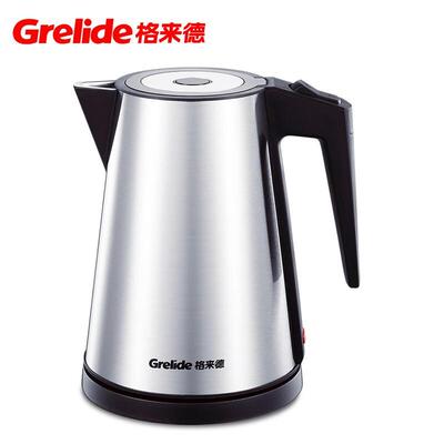 格来德酒店宾馆电水壶1.2升一体304不锈钢1200W自动断电D2212