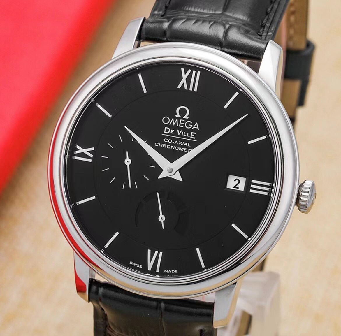 98新39.5mm欧米茄碟飞系列424.13.40.21.01.001自动机械男表