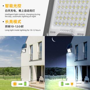 Solar 户外防水太阳能投光灯家用乡村太阳能庭院灯 floodlight新款