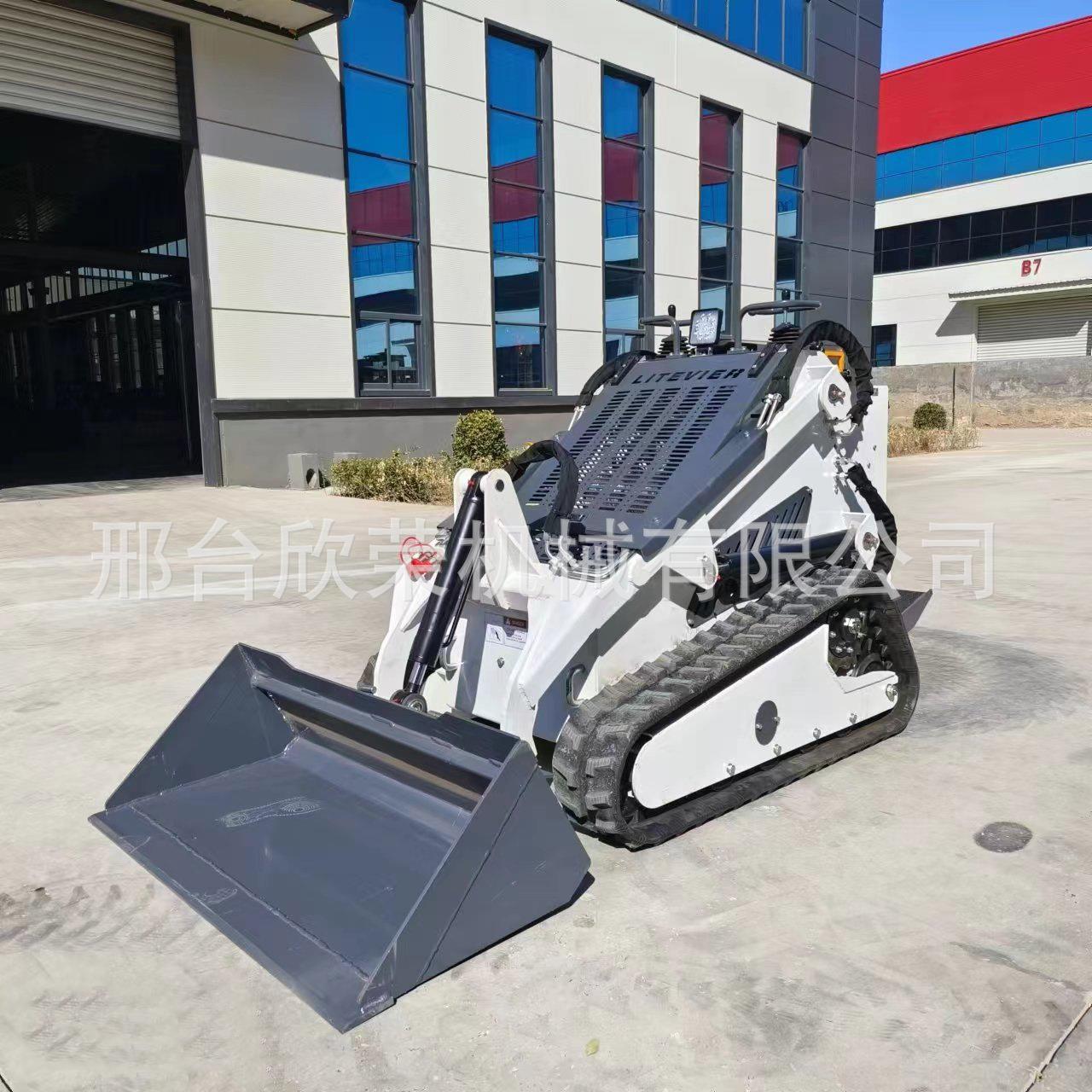 新能源电动小铲车 养殖场清理家用电动装载机 农用四驱柴油装载机