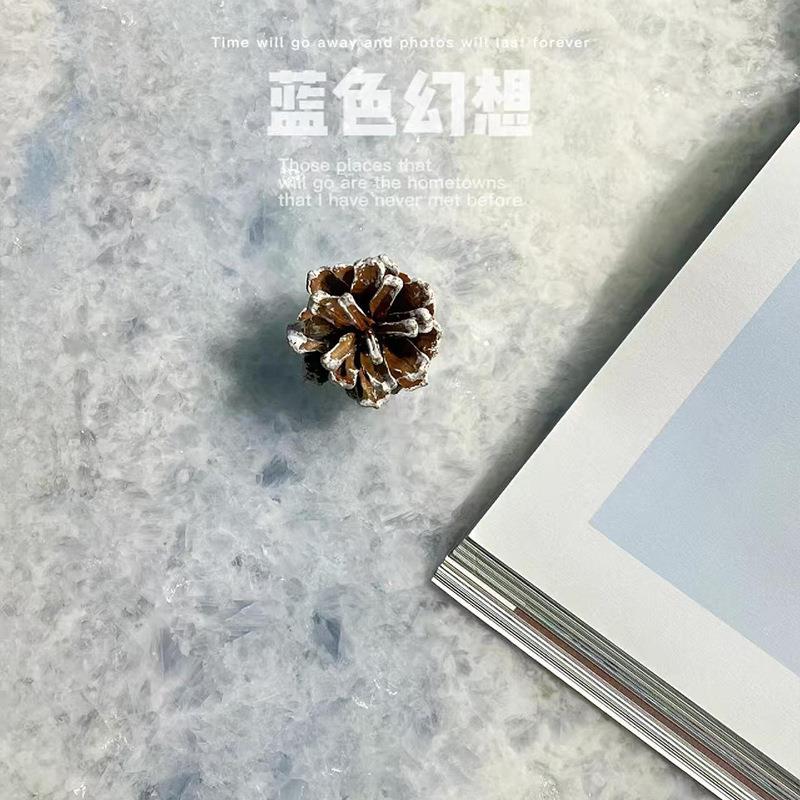 巴西进口天然蓝水晶大理石餐桌现代简约高端大别墅奢石桌家用饭桌