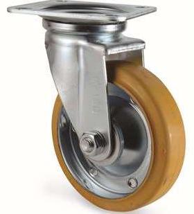 5006-1-T2-VE 直径150 轮宽38MM 黄色橡胶防静电轮 载重200KG