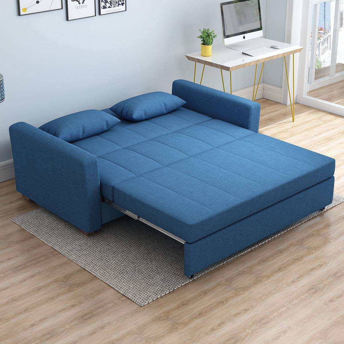 两户用沙发床可折叠 小型双6019午三人书房休沙折叠床 储物沙发发