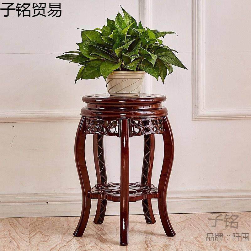 放花的仿木凳子客厅置物架花盆凳子仿木质多功能花架子单个电视柜