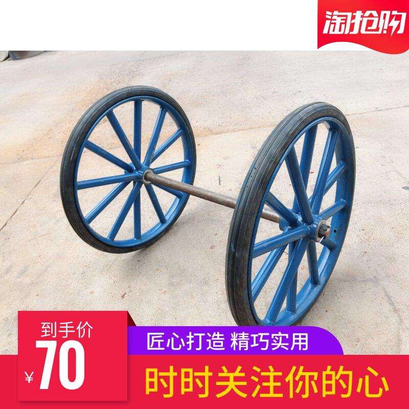 斗车实心轮胎工地推车轮子加厚钢圈劳动车翻斗发泡胎充气架子车轮