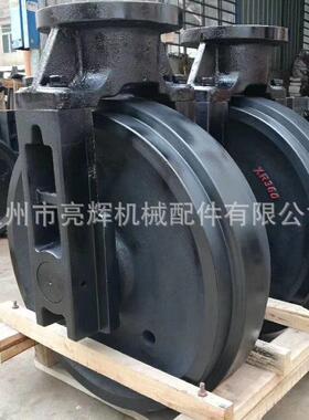 PC400-5/6引导轮总成 小松挖掘机底盘四轮配件导向轮滚轮导轮前轮