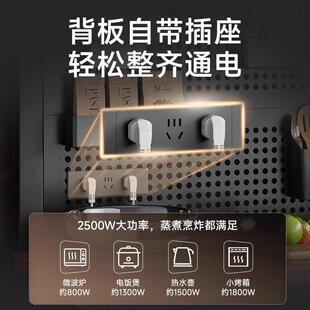 新款 EF1具收纳餐 厨房置物靠架多功能工洞洞板墙作台微波炉锅W98D