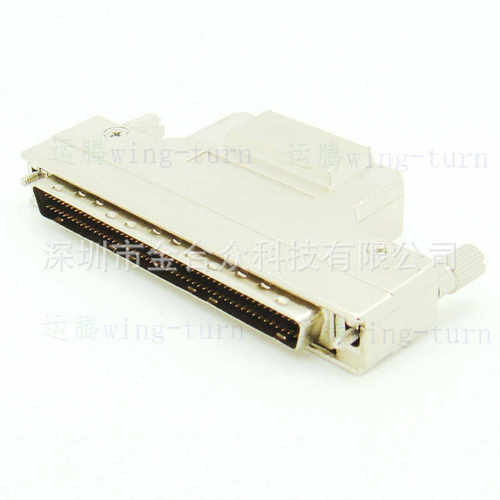 运腾 MD100M-AS SCSI 连接器 铁壳式 100芯焊线线公头 线缆插头