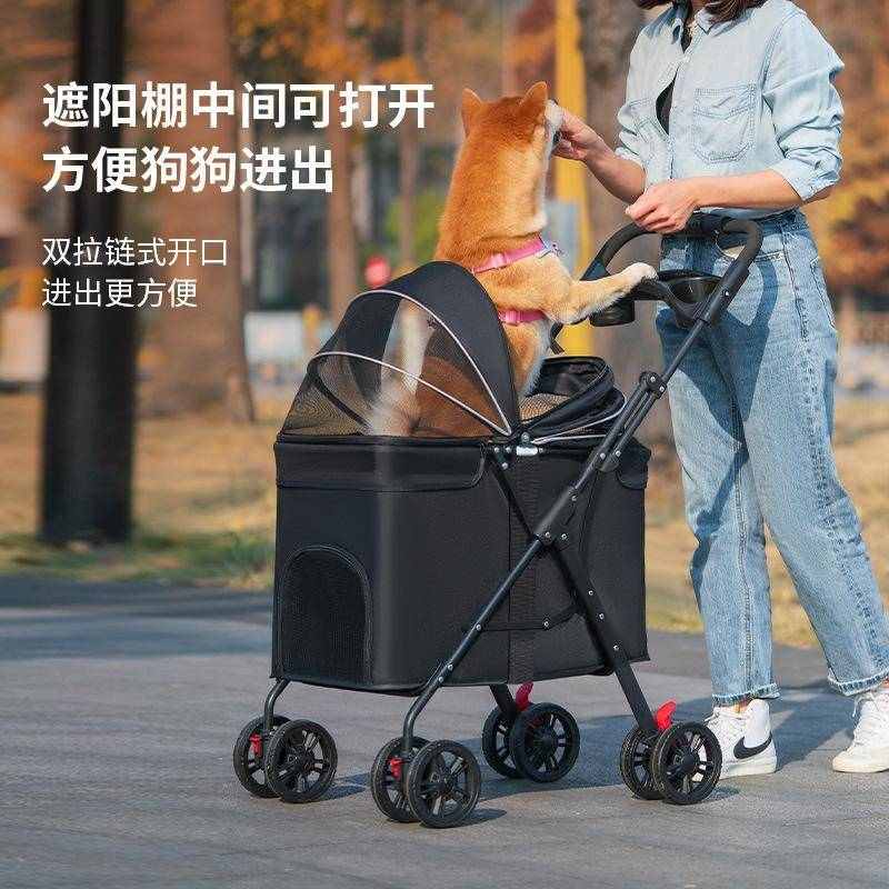 中大型犬多功能宠物推车户外出行大号代步狗狗车便携可折叠卖