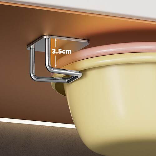 Bathroom Storage Shelf and Basin Organizer, Wall-Mounted Hoo