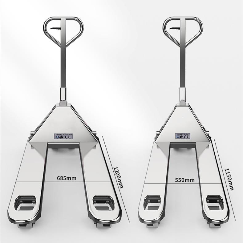 现货供车应吨TMA2不锈运钢叉搬车手动叉车SUS04液压叉车地牛唧车