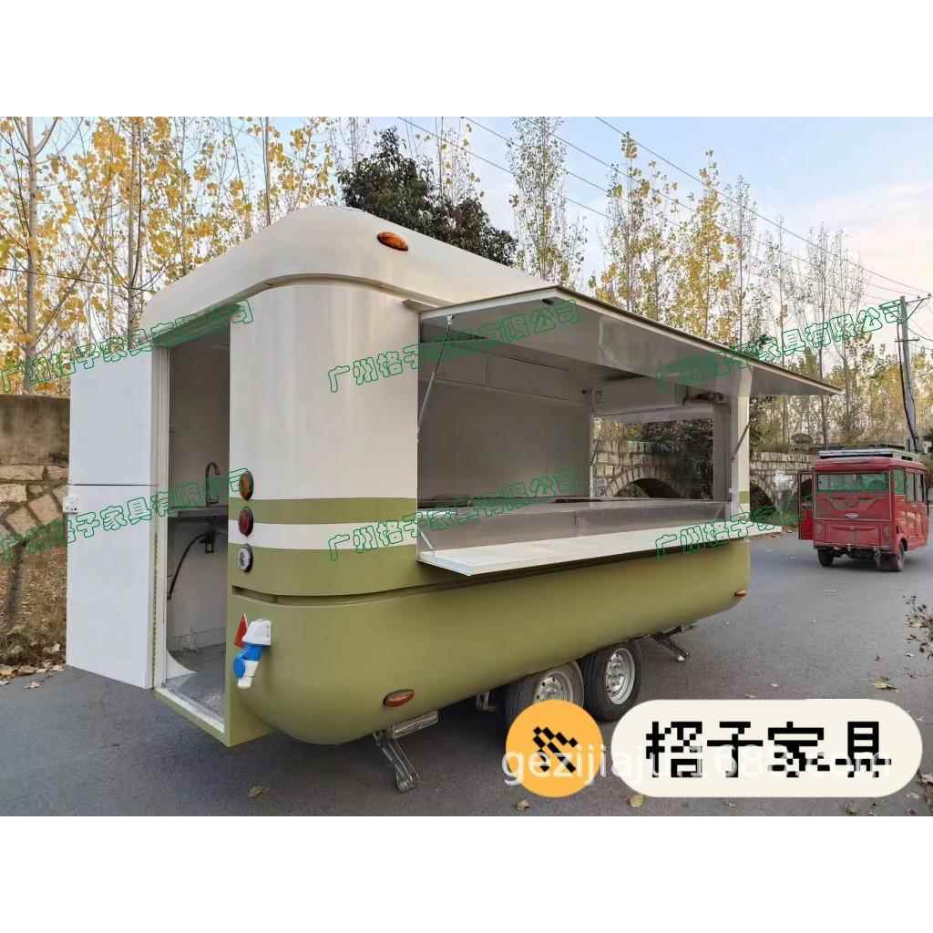游乐园卡通售卖亭 火车造型外摆餐车 集装箱工业风售货车摊位花车