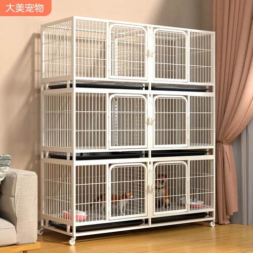 繁育狗笼繁殖猫笼子三层宠物店寄养笼双层猫舍子母笼鸽子养殖笼笼