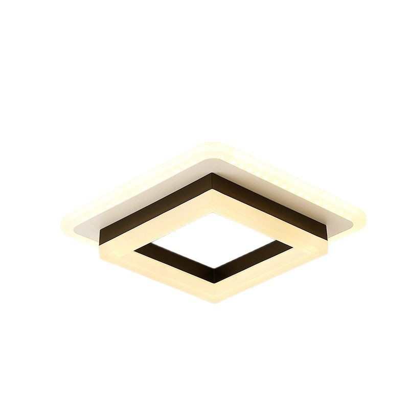 卧室个性艺餐厅简约红圆环现代北欧时尚艺术书房铁灯家用网吸顶灯