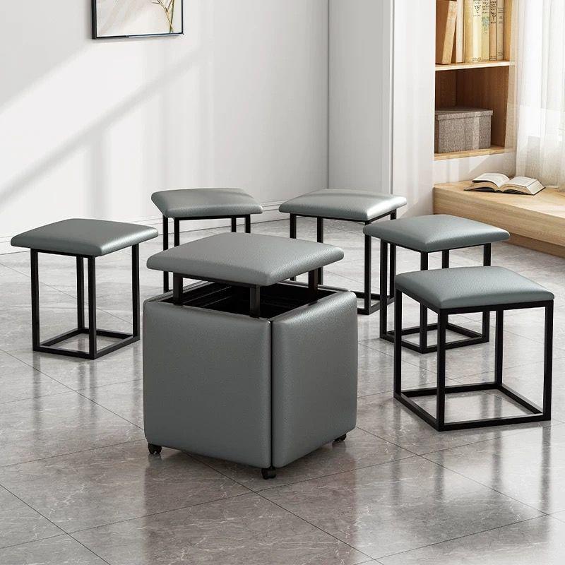 多功能魔方凳收纳五合一组合家用客厅茶几凳餐凳北欧网红凳换鞋凳