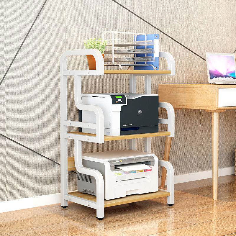 放打印机架的置物架落地架子办公桌办公室覆印机收纳架多层针式