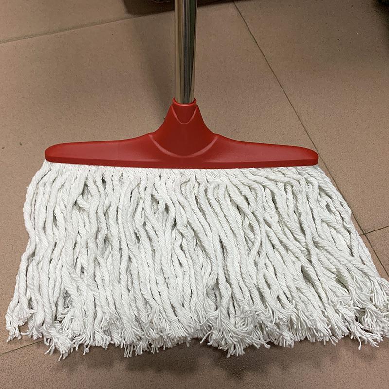 加大头38cm拖把不锈钢棉条大号墩布家用方形布拖3ew1宽杆棉线