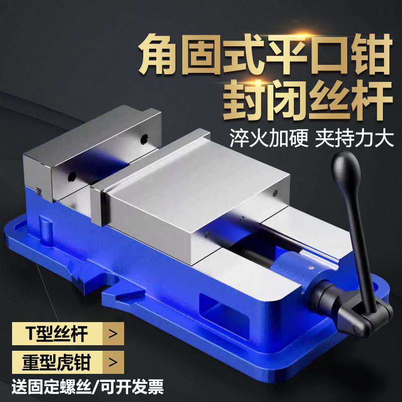 大飞精密角固式平口钳机用台虎钳工业级重型铣床台钳夹具4 6寸8寸
