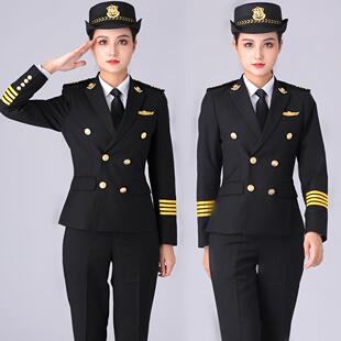女款物业保安形象制服黑色西装外套售楼部酒店礼仪服饰安保工作服