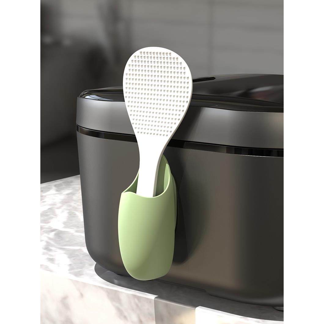 创意饭勺收纳架厨房电饭锅煲放饭铲托挂架饭店打饭勺座家用汤勺架,厨房/烹饪用具,厨房置物架/置物柜/角架,淘宝优惠券,粉丝福利购,淘宝优惠卷