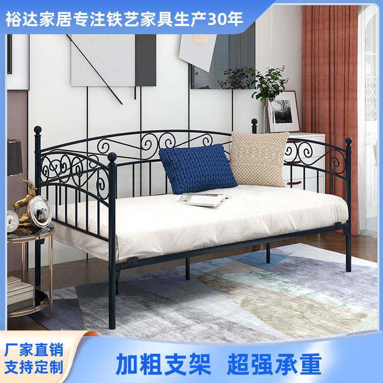 客厅床婴儿床铁艺拼接床 坐卧两用铁架沙发床 子母床1.0公主床