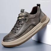 新款 男鞋 真皮休闲鞋 软底秋季 ELEGANT 透气潮流绅士运动板鞋 ROSE