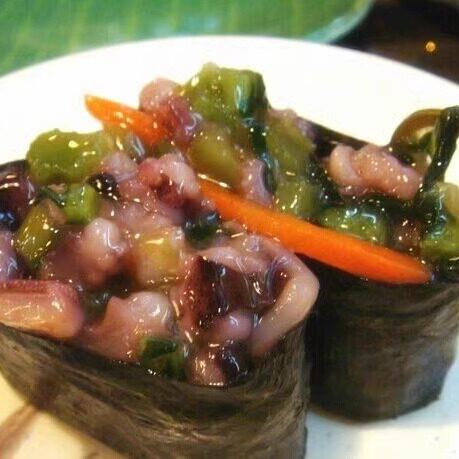 君之味日韩寿司店日式料理紫菜包饭解冻即食君和加热芥末章鱼500g