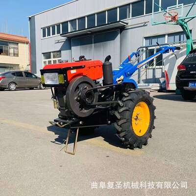 101底盘8-12马力单缸柴油手扶小型旋耕机山地林区耕田翻土开沟机