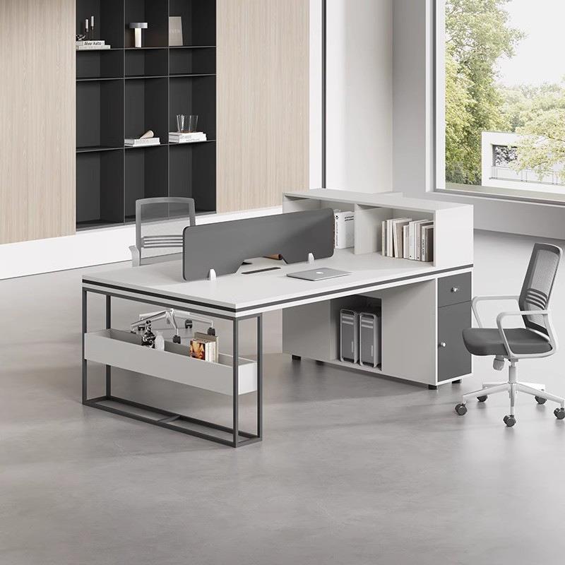 公室办公桌椅组合员工财屏工位卡座2/4/6风人事务办UIR桌书桌电脑