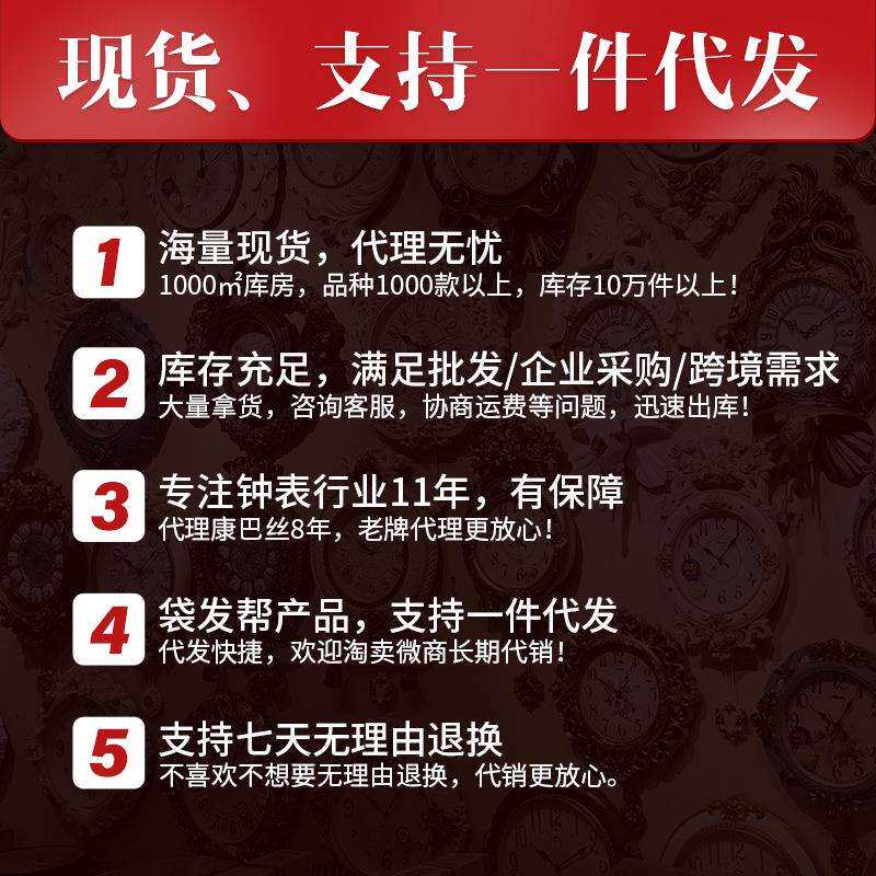 20英寸大号简约现代挂钟客厅办公石英挂钟大气钟表创意时钟