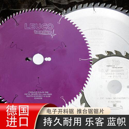 德国进口leitz蓝帜ITP木工推台锯极东电子锯裁板锯专用合金锯片