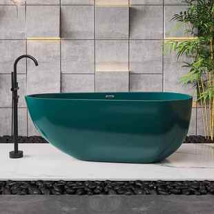 成人浴盆迷你 独立式 日式 亚克力粉色家用小户型浴缸民宿酒店一体式