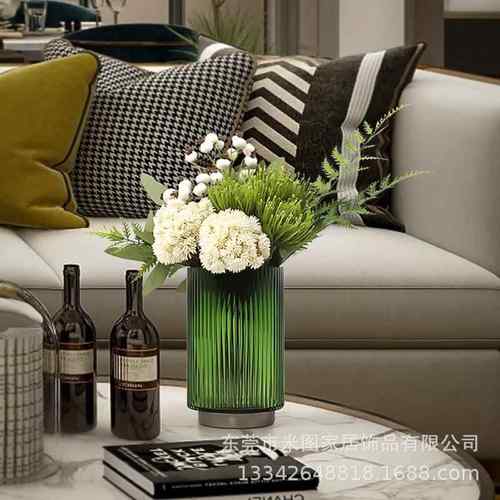 北欧中式仿真绿植花艺摆件现代客厅电视酒柜餐桌假花家居软装饰品