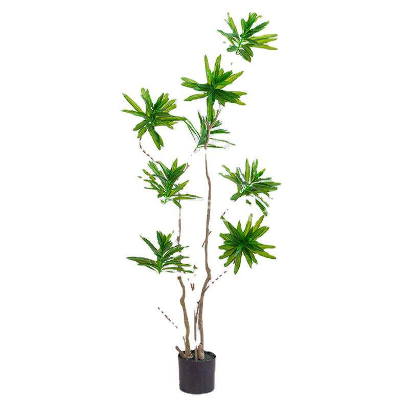 仿真绿植百合竹家居装饰室内摆件假盆栽生植物加密轻奢百合花植物