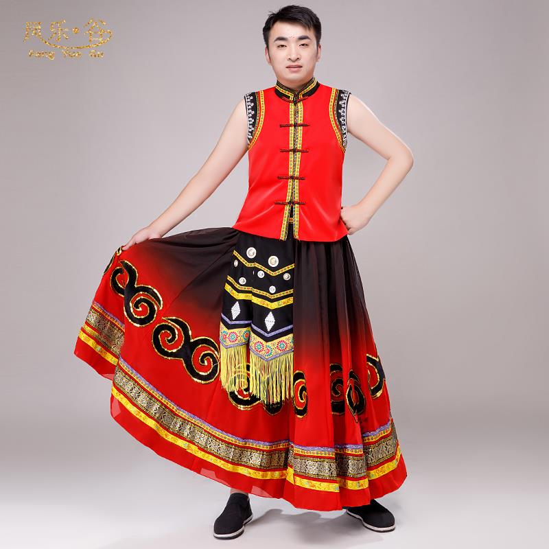 高档民族服装，蹈成人族彝服装，女彝族舞蹈服装少数民，族舞服装
