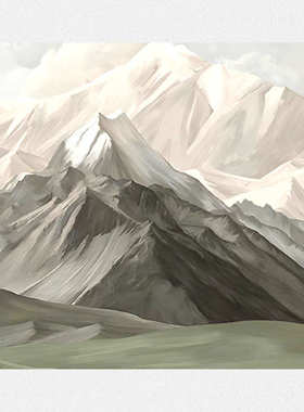 沙发背画落地装饰画挂画玄关绿色客厅现代北欧有简约靠山风景壁画