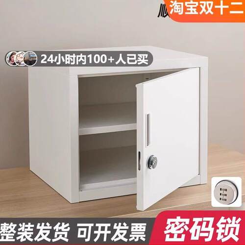 密码锁单门小型文件柜食品添加剂专用柜双锁资料柜不锈钢储物箱子