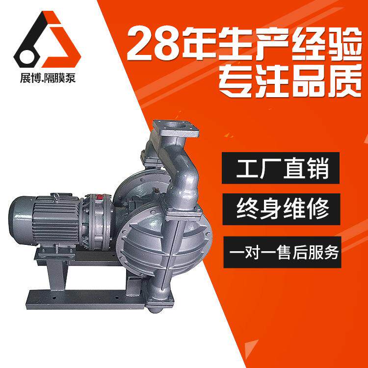 电动隔膜泵12伏24v污水往复泵DBY-100铝合金气动隔膜泵气泵转子泵