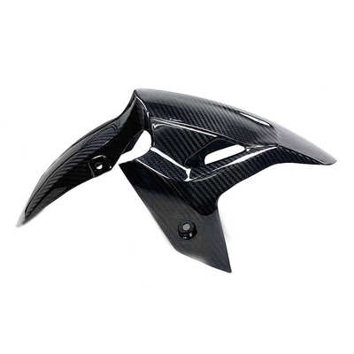 适用kawasaki川崎 Ninja400前档泥板 摩托车改装碳纤维前土除18年