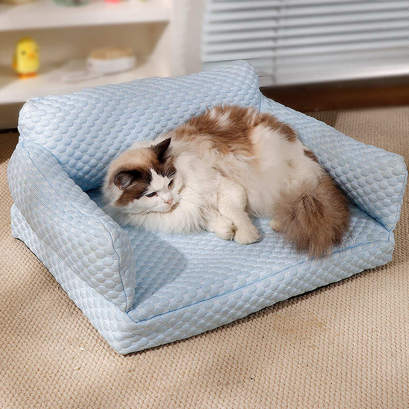 批发沙发猫窝猫床狗狗宠物床秋冬狗窝狗床冰丝可拆洗猫垫四季通用