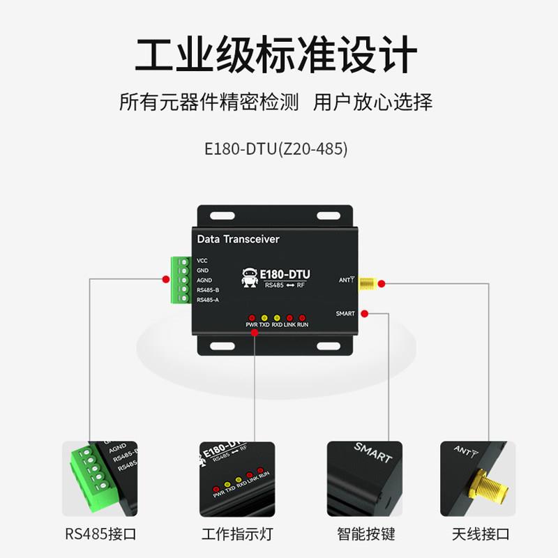 工业级ZigBee.0通讯RS485/22无线收发模块自组网路由节点协调器