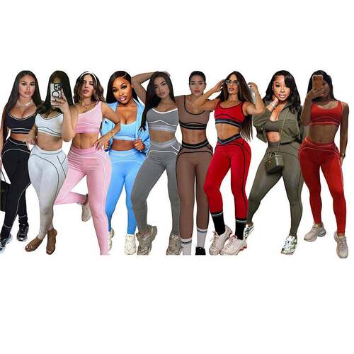 workout sets women Fitness Women 2 Piece Set Sleeveless Tank