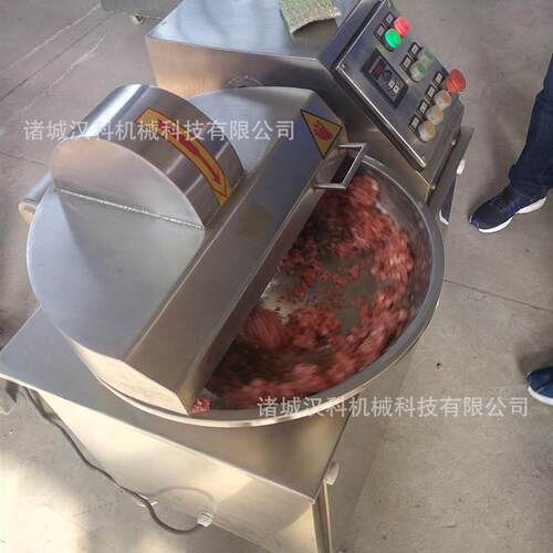 火腿斩肠频拌机变 豆KON腐变频斩拌机 预制菜变频鱼斩拌机
