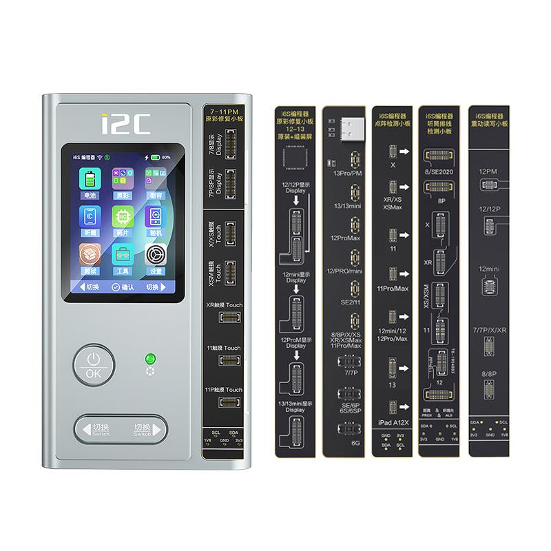 I2C i6S智能编程器12 13原装屏幕原彩电池感光面容点阵修复仪排线
