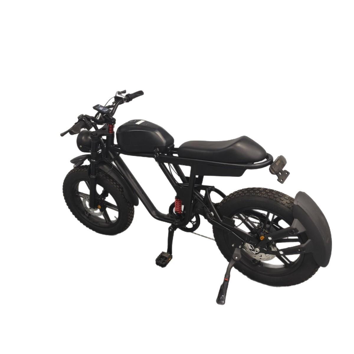 20寸电动助力自行车20寸4.0宽胎胖胎铝合金车架电动自行车越野