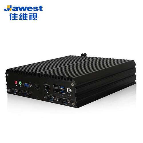 J1900电脑工控机 抗干扰生产线机床电力柜嵌入式迷你广告工控主机