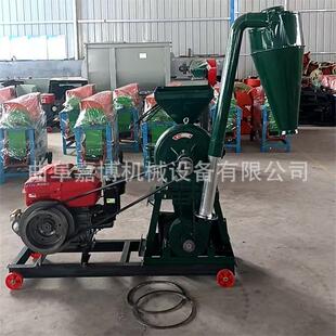 出口型柴油机带齿盘磨粉机 稻谷苞米粮食粉碎机 12/15马力带动