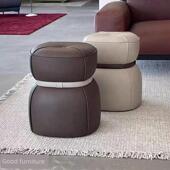 意大利无障碍豪华沙发凳圆凳卧室流行梳妆台化妆凳矮凳梳妆凳软包