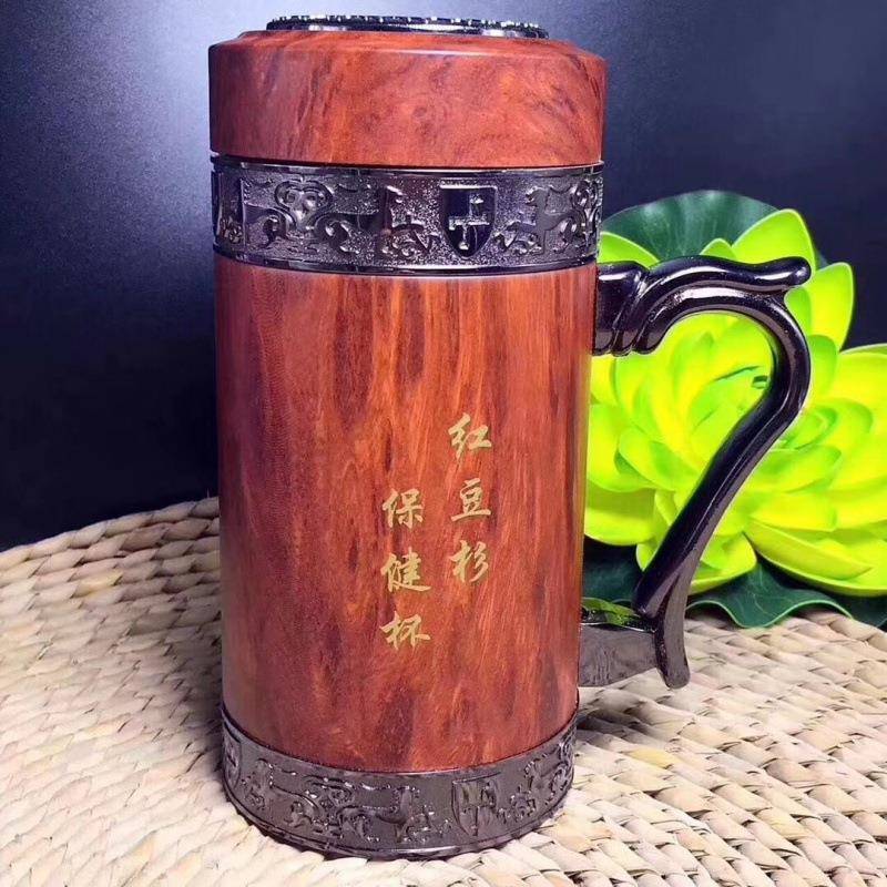 新款保温杯杯男士创意个性实木杯子居家办公杯商务送礼