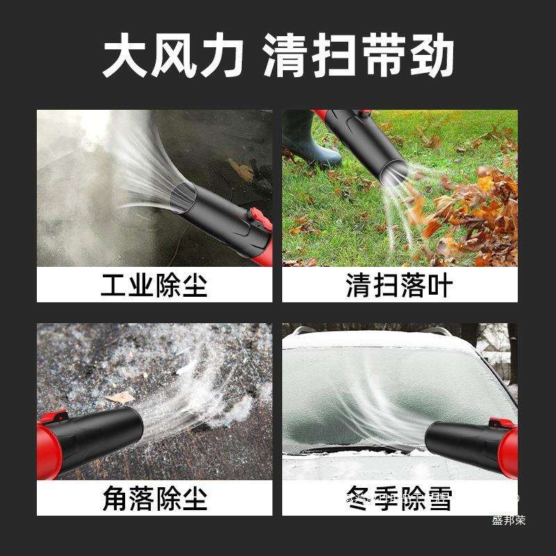 跨境热销德国暴风工业鼓风机大功率锂电充电式除尘除雪吹灰神器